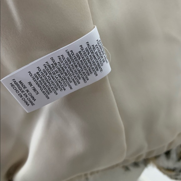 Lucky Brand Animal Print Faux Fur Hooded Jacket - Picture 10 of 10